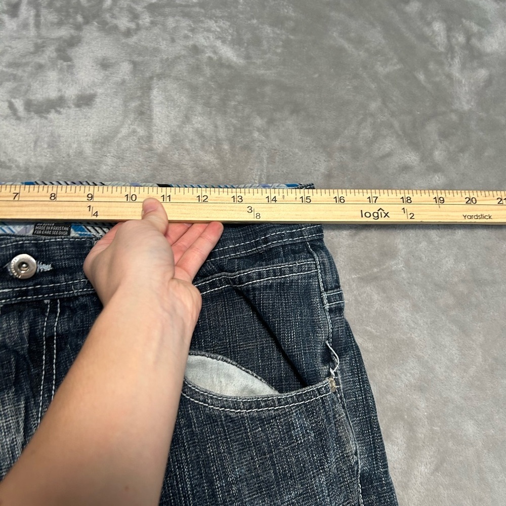 Southpole Vintage Y2K Baggy Jeans Denim Mens 34 Dark Wash - Picture 12 of 14